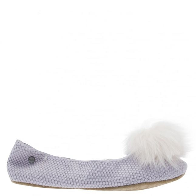 Womens Lavender Andi Fluff Slippers