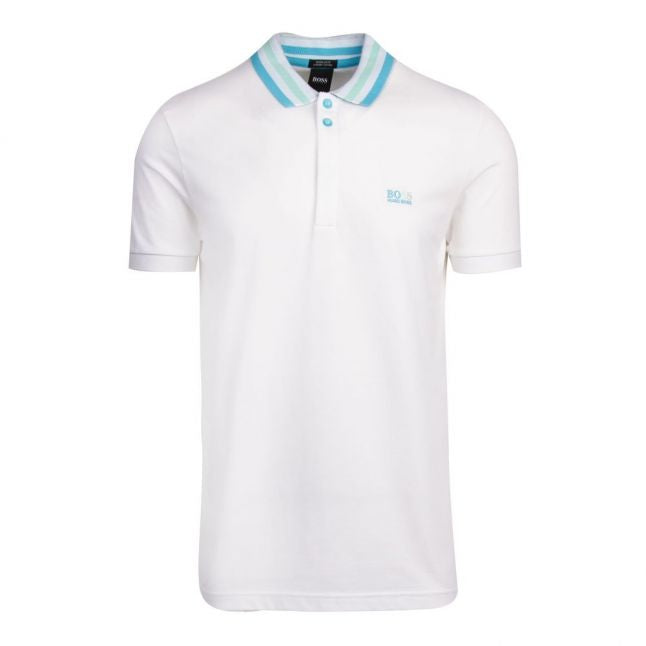 Athleisure Mens White Paddy 1 Collar S/s Polo Shirt