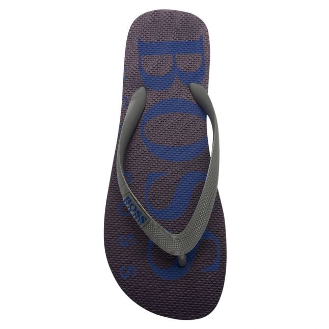 Mens Blue Wave Logo Flip Flops