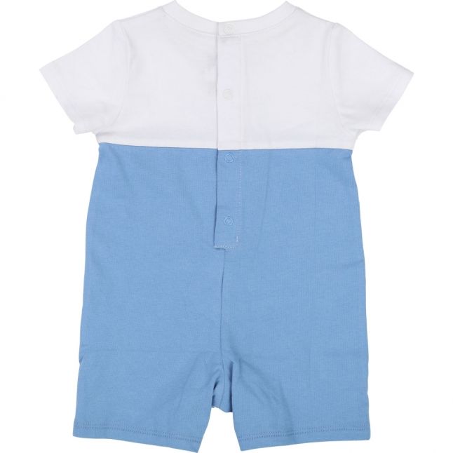 Baby Blue Contrast Colour Romper