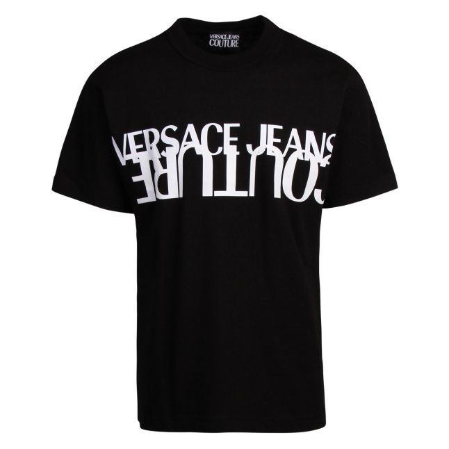 Mens Black Big Logo Regular Fit S/s T Shirt