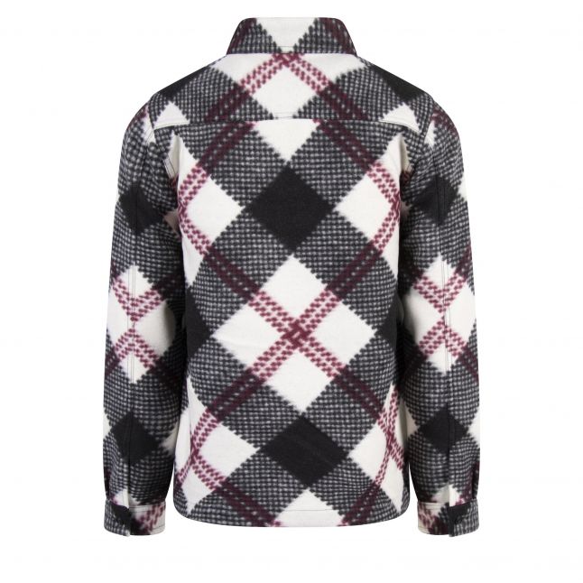 Mens Black/Red/White Enalu Check Overshirt