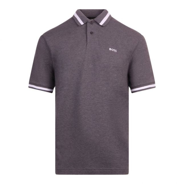 Mens Medium Grey Pio S/s Polo Shirt