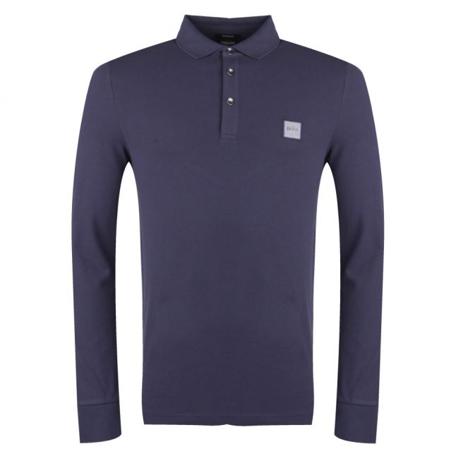 Casual Mens Dark Blue Passerby L/s Polo Shirt