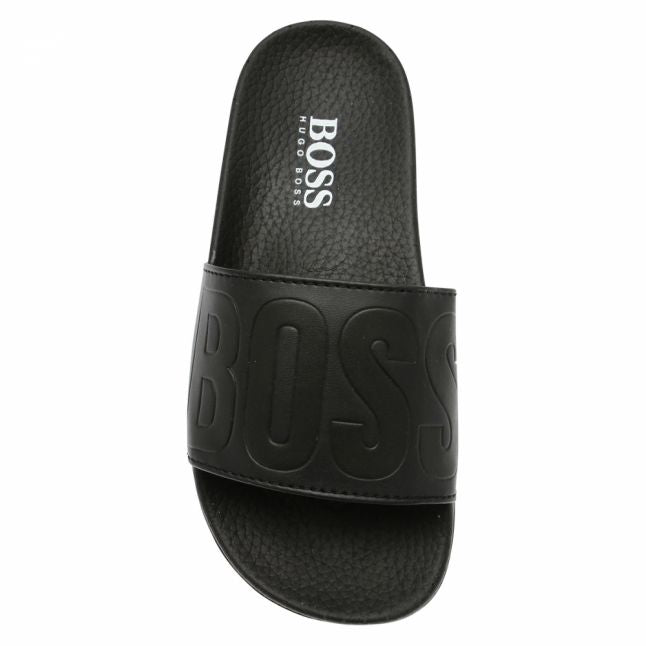 Boys Black Tonal Logo Slides (30-40)