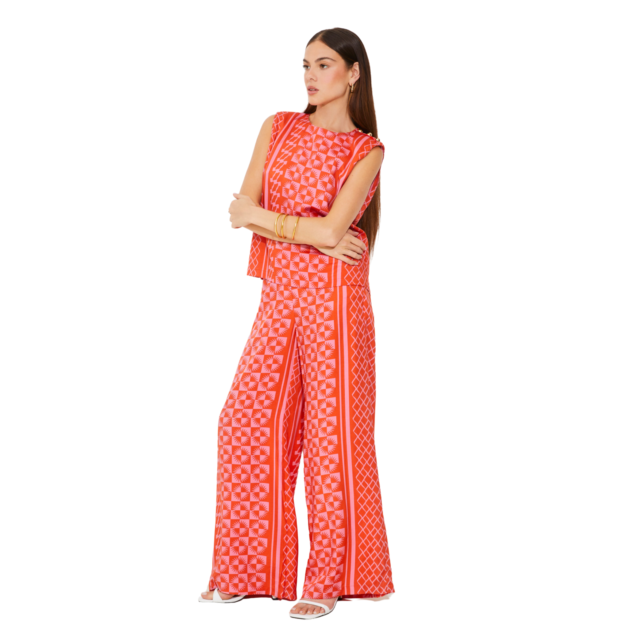 Womens Suncoo Geranium Jairo Co-ord Trousers