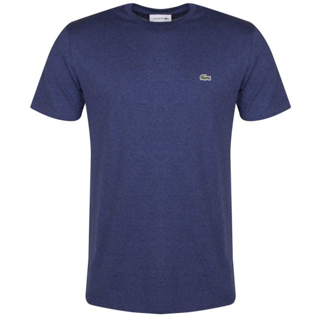 Mens Navy Chine Basic Regular Fit S/s T Shirt