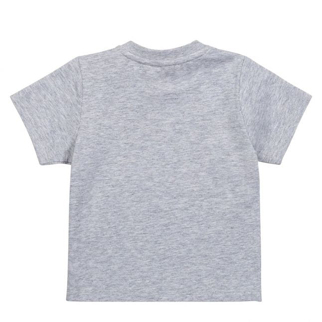 Toddler Boys Grey Marl Split Box Logo S/s T Shirt