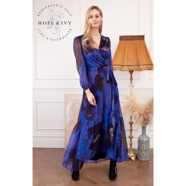 Womens Blue Veronique Maxi Dress