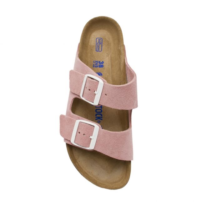 Womens Rose Suede Arizona Slide Sandals