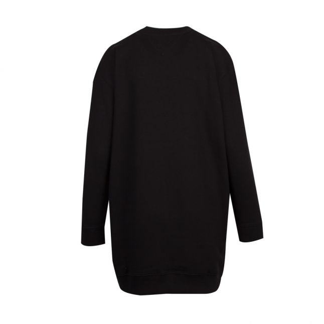 Womens Black Logo Sweater Dress