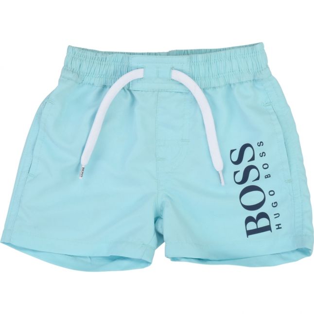 Toddler Turquoise Branded Swim Shorts