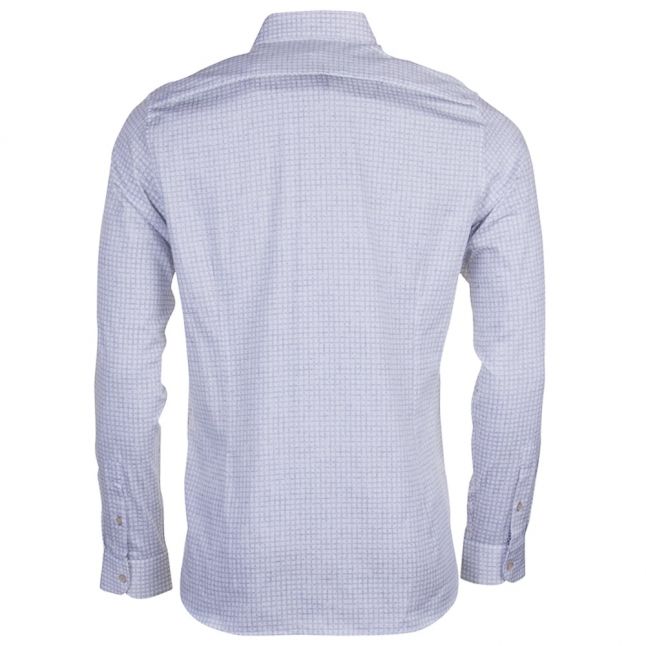 Mens White Lolli Check L/s Shirt