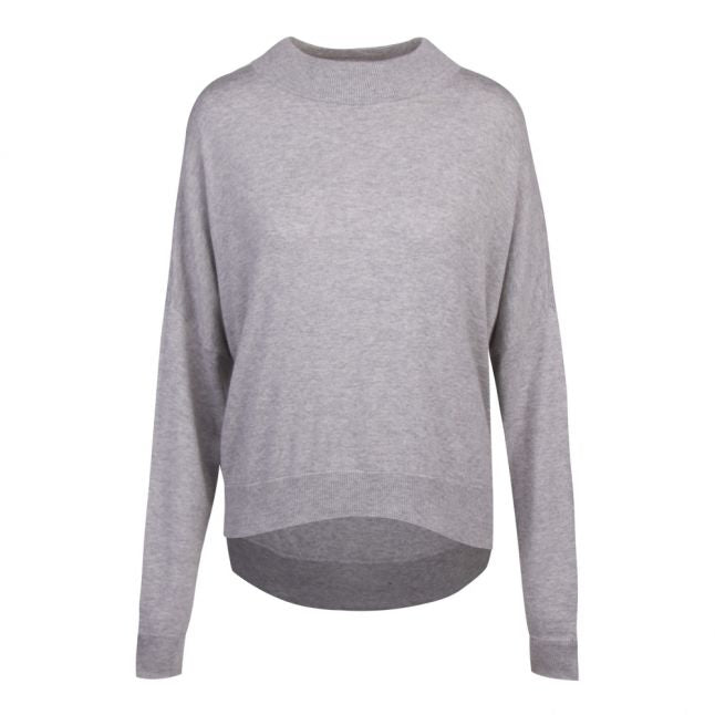 Womens Grey Heather Soft Crew Lounge Sweat Top