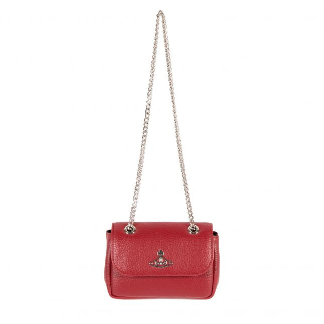 Womens Red Small Purse with Chain