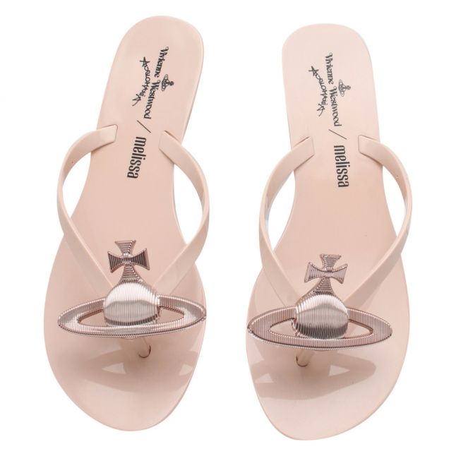 Vivienne Westwood Womens Blush Orb Harmonic Orb Flip Flops