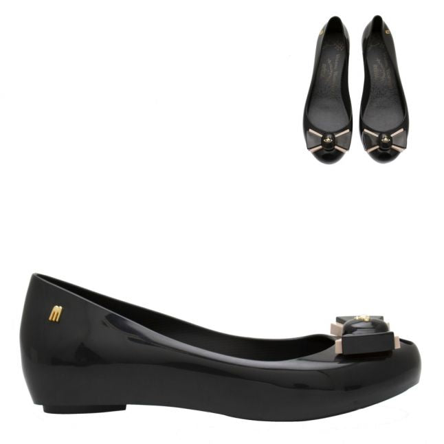 Vivienne Westwood Womens Black Ultragirl Bow Orb Shoes