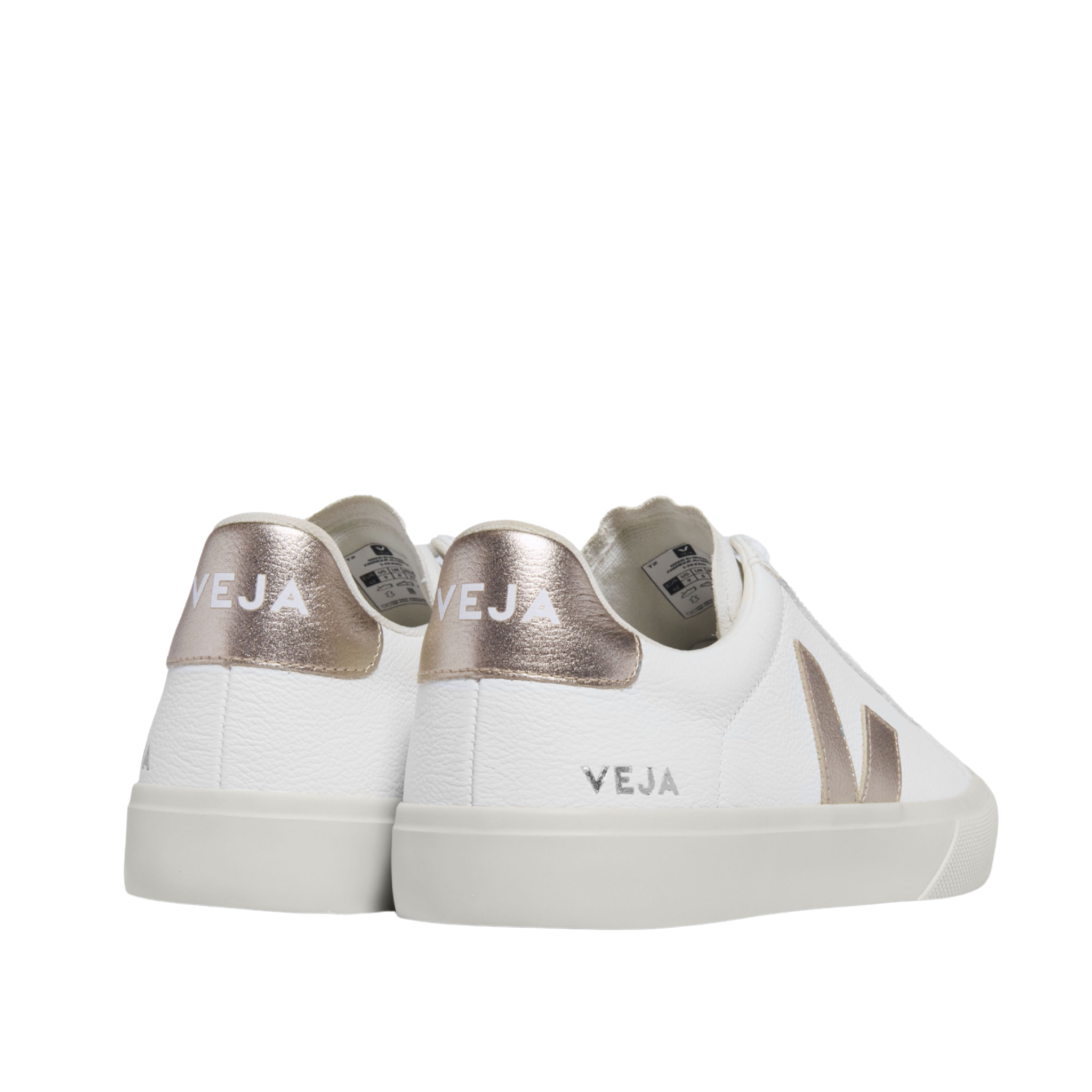 Womens VEJA Extra White/Platine Campo Trainers