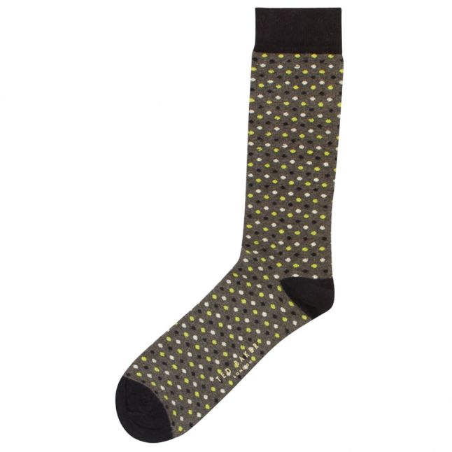 Grey Marl Doodle Spot Socks