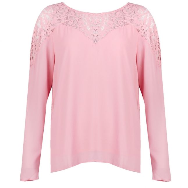 Womens Brandied Apricot Vibekida Lace Detail Blouse