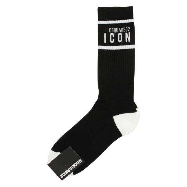 Mens Black Icon Socks