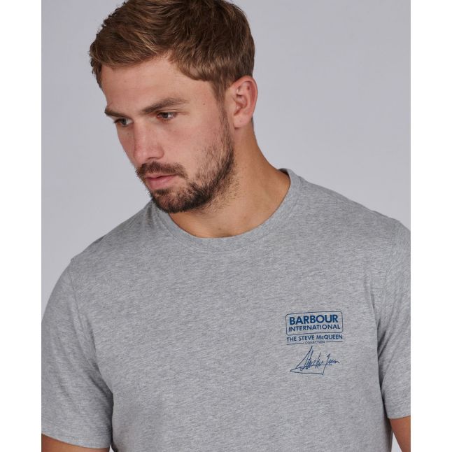 Mens Grey Marl Signature S/s T Shirt