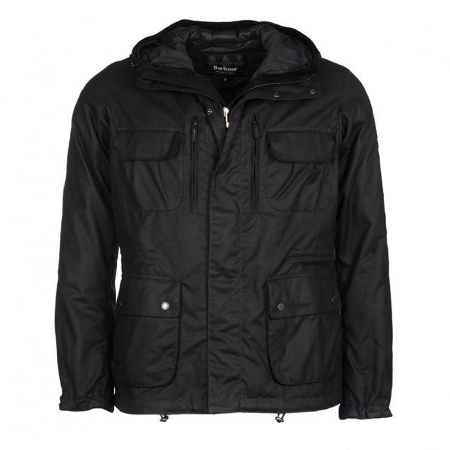 Mens Black Delta Waxed Jacket