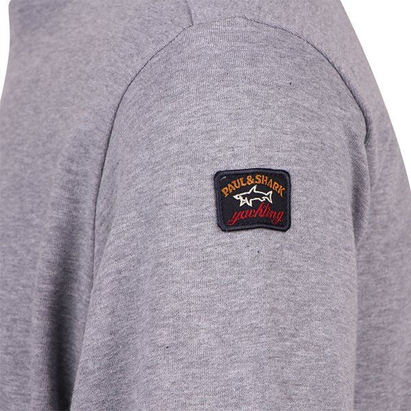 Mens Grey Melange Classic Crew Sweatshirt