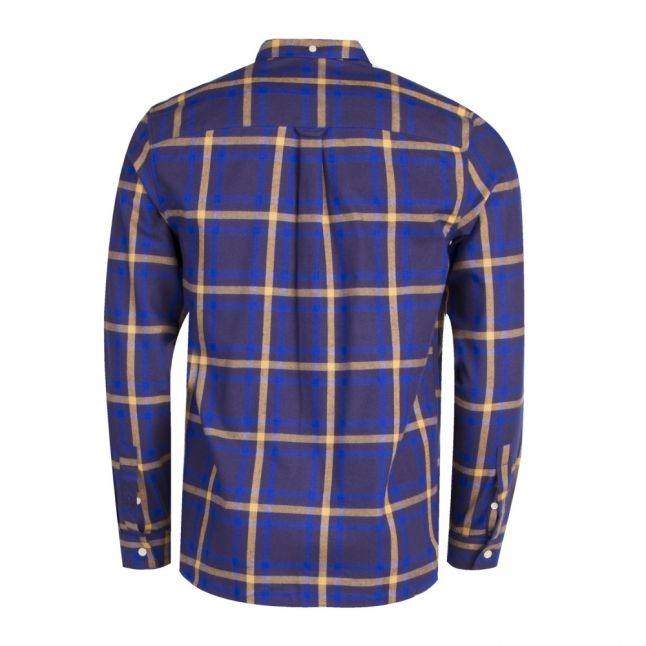 Mens Duke Blue Check Flannel L/s Shirt