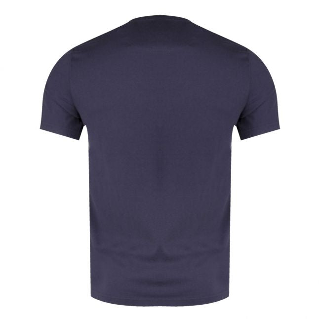 Mens Navy Line S/s T Shirt