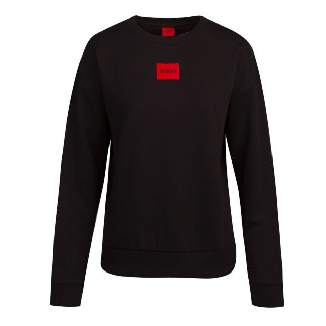 Womens Black Nakira Patch Sweat Top