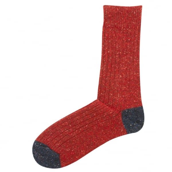 Mens Red/Navy Houghton Socks