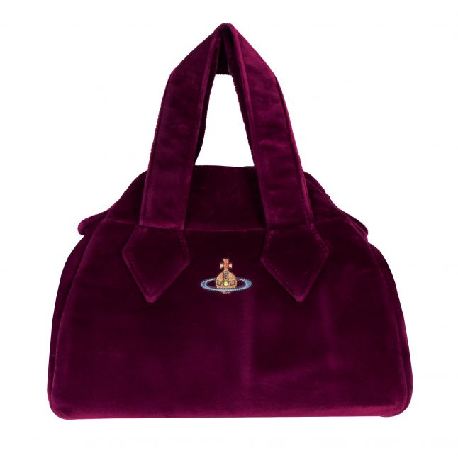 Womens Purple Archive Medium Velvet Bag