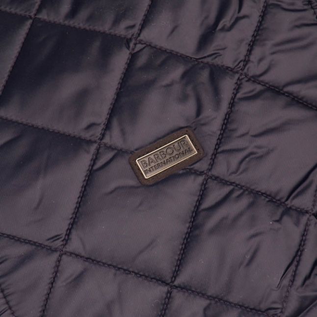 Mens Navy Gear Quilted Jacket