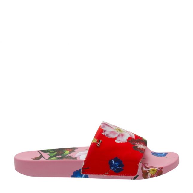 Womens Red Berry Sundae Avelini Printed Slides