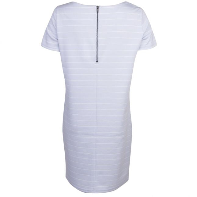 Womens Blue And White Vitinny Striped S/s Dress