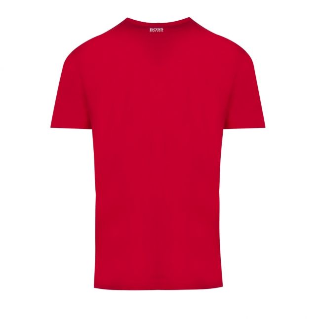 Athleisure Mens Red Teeos Stripe Logo S/s T Shirt