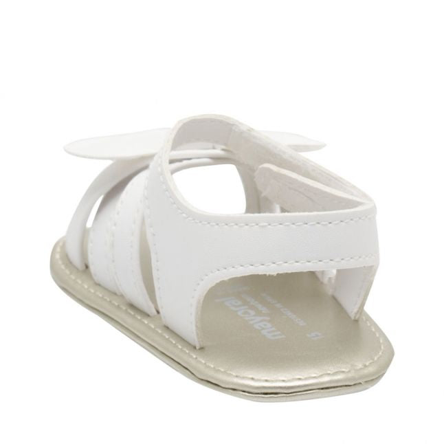 Baby White Bow Sandals (15-18)