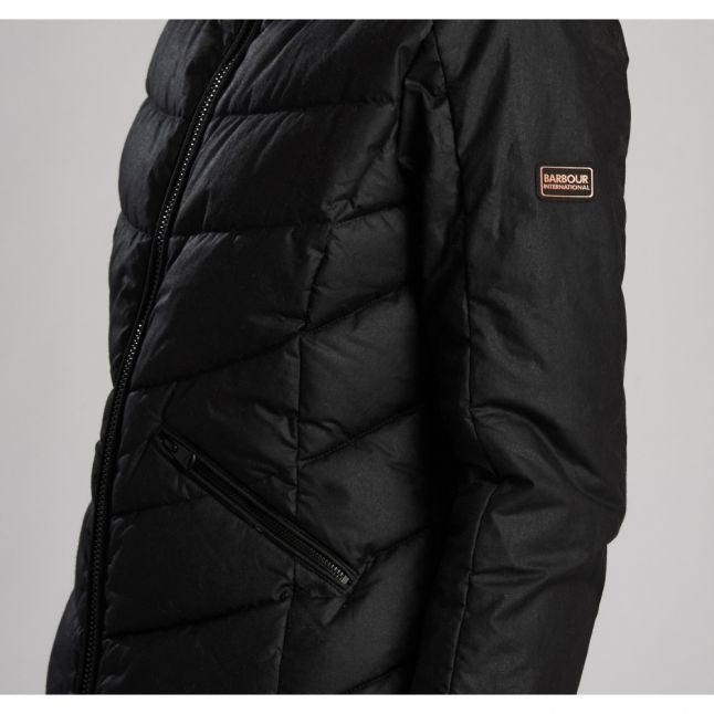 Womens Black Premium Baseline Wax Jacket