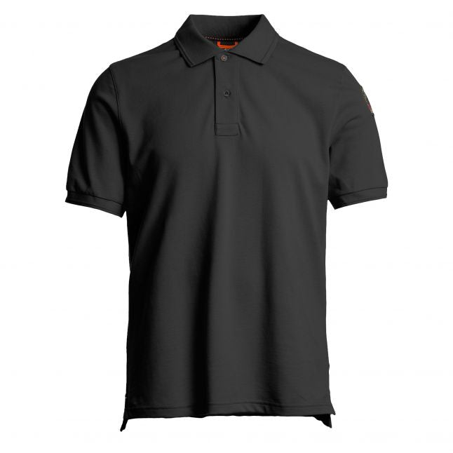 Mens Black Gangapuma S/s Polo