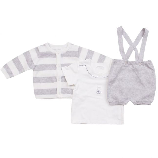 Baby Pearl Knitted Shorts & S/s T Shirt Set