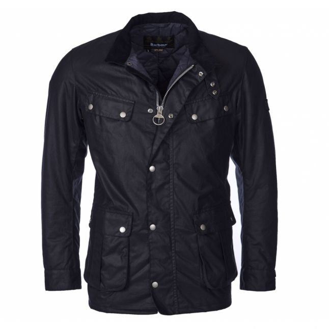 Mens Navy Duke Waxed Jacket