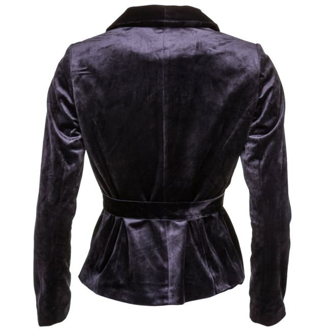 Womens Black Vitamiko Velvet Blazer