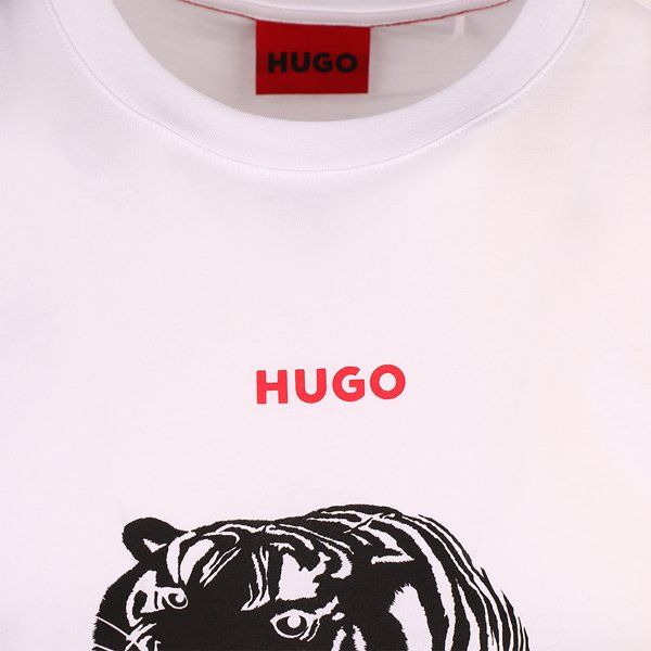 Mens White Darpione Tiger S/s T Shirt