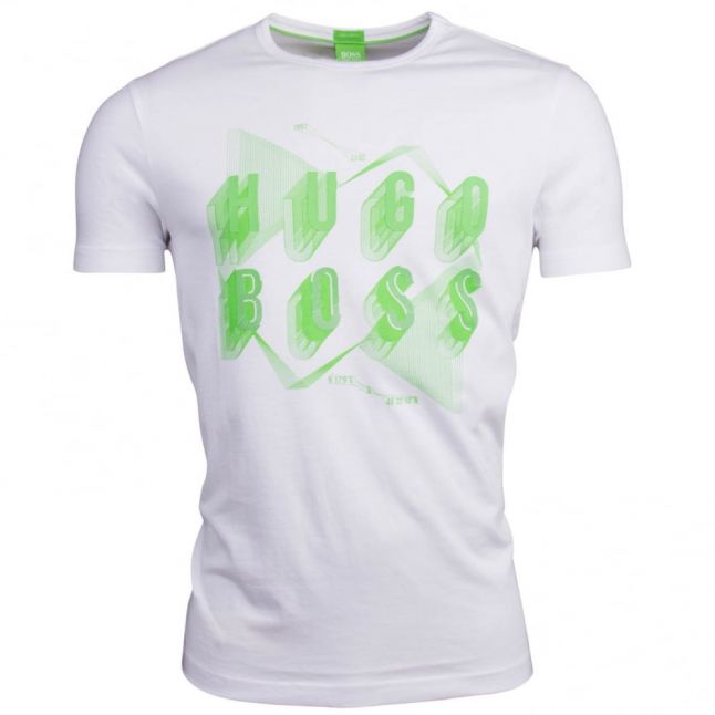 Green Mens White Teeos S/s T Shirt