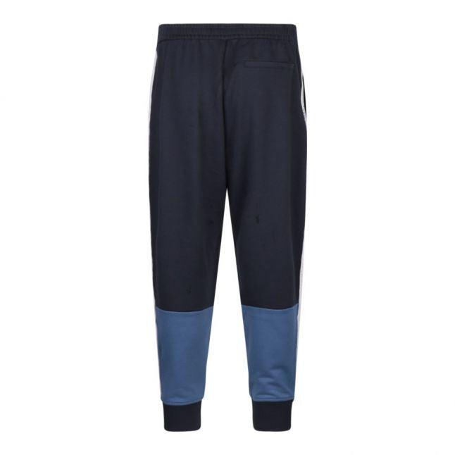 Mens Navy Colourblock Logo Sweat Pants