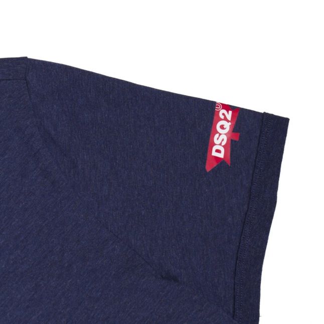 Mens Navy Arm Logo S/s T Shirt