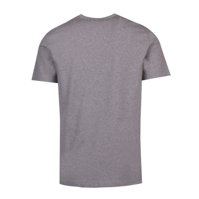 Athleisure Mens Light Grey Tee Raised Logo S/s T Shirt