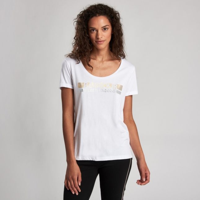 Womens White Baseline S/s T Shirt