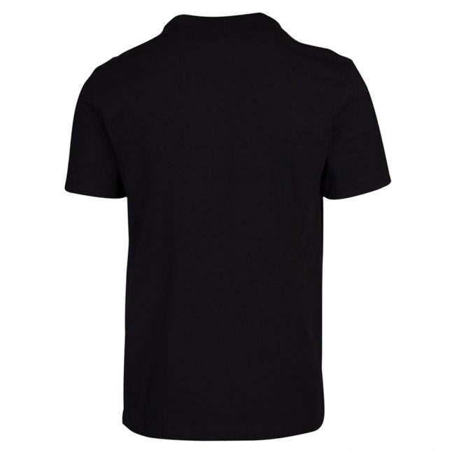 Mens Perfect Black Flock Logo S/s T Shirt